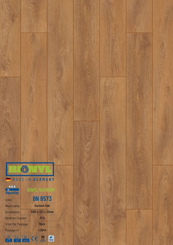 Sàn gỗ Binyl BN8573 12mm