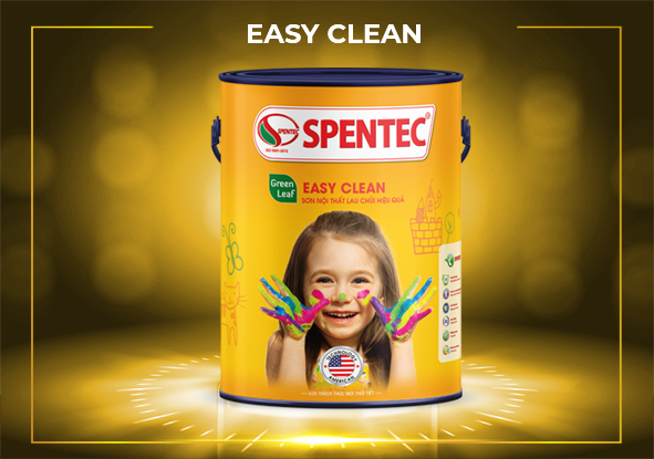 Sơn nội thất lau chùi hiệu quả Spentec Easy Clean