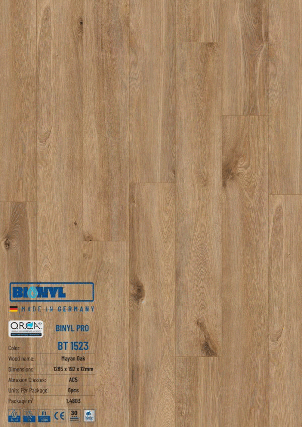 Sàn gỗ Binyl Pro BT1523 12mm