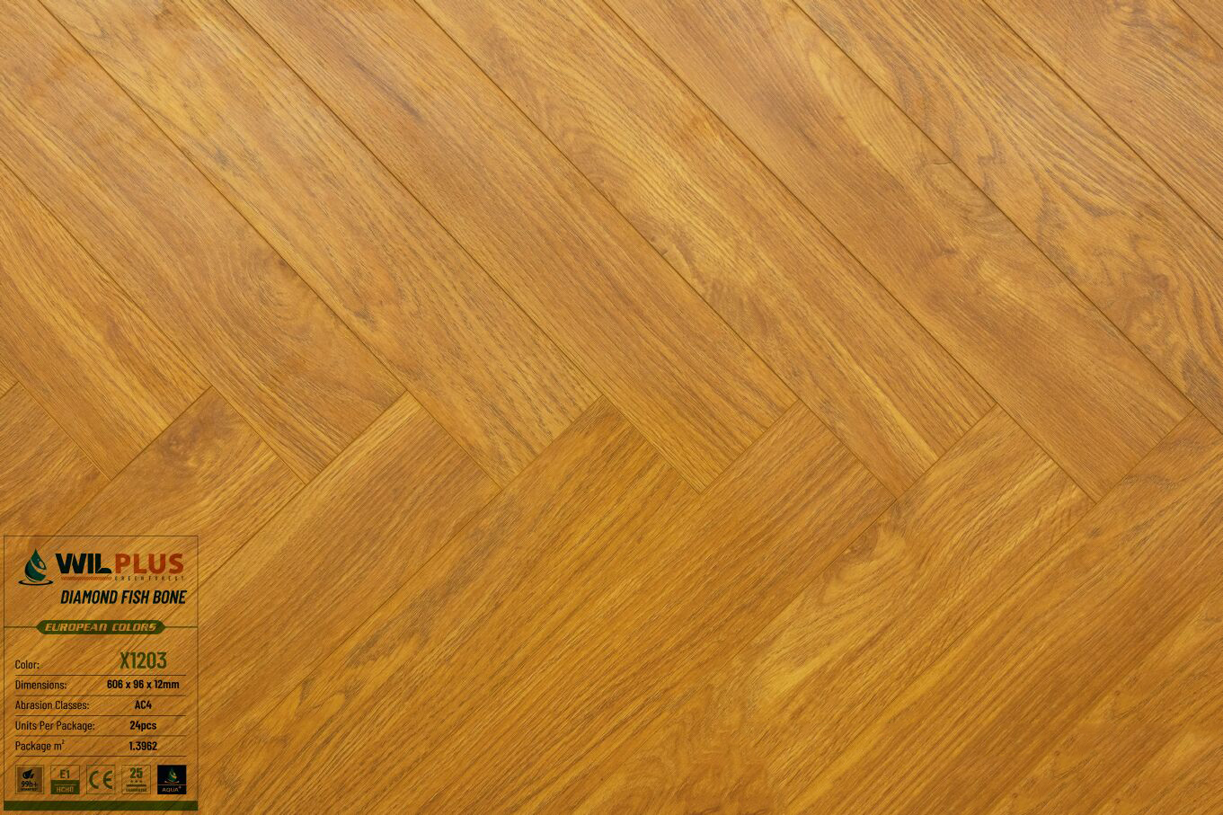 Sàn gỗ xương cá Wilplus X1203