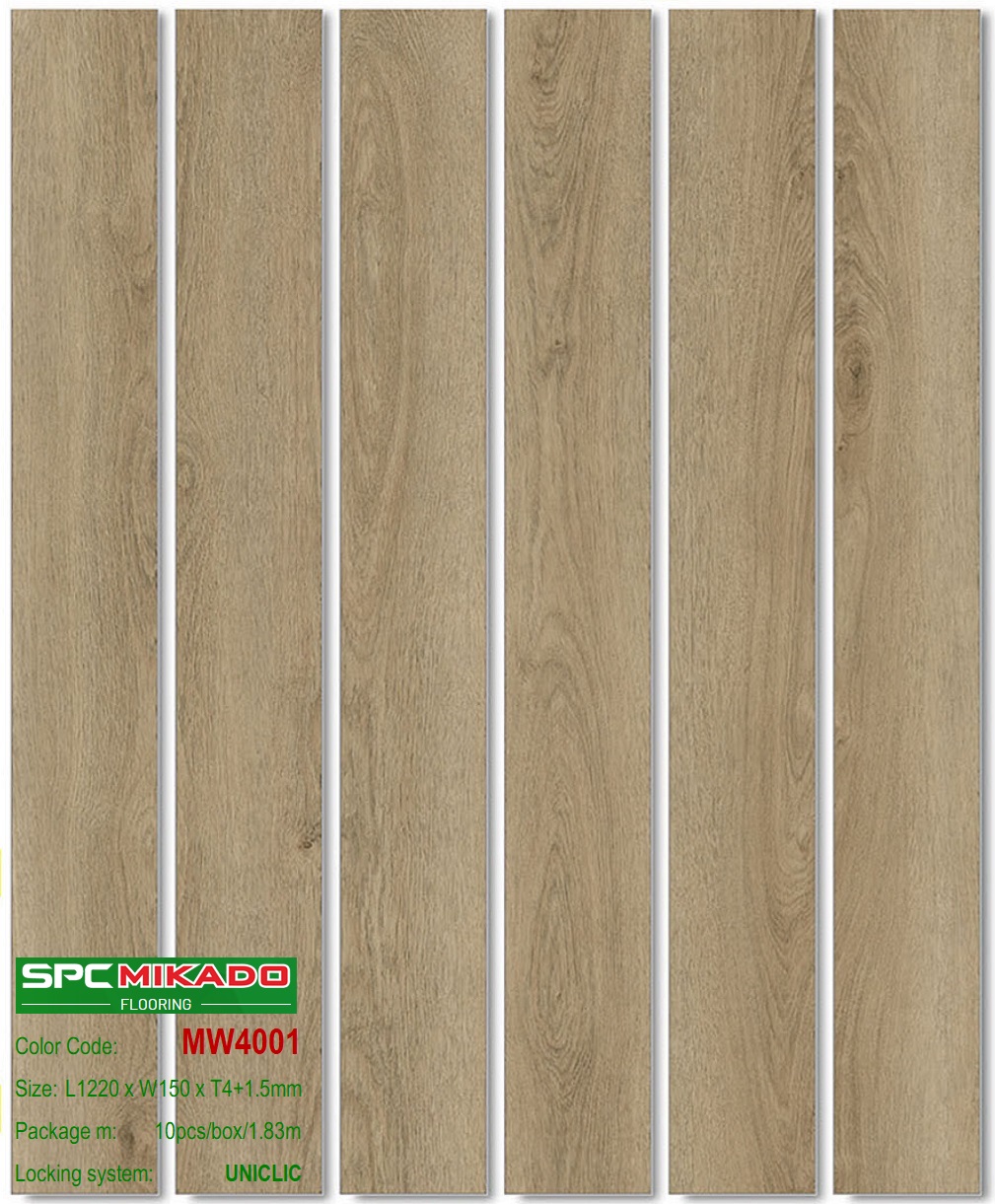 Sàn SPC vân gỗ MW4001
